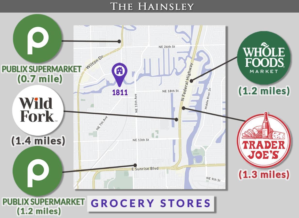 Hainsley Apartments - Walk To Wilton Drive 劳德代尔堡 外观 照片